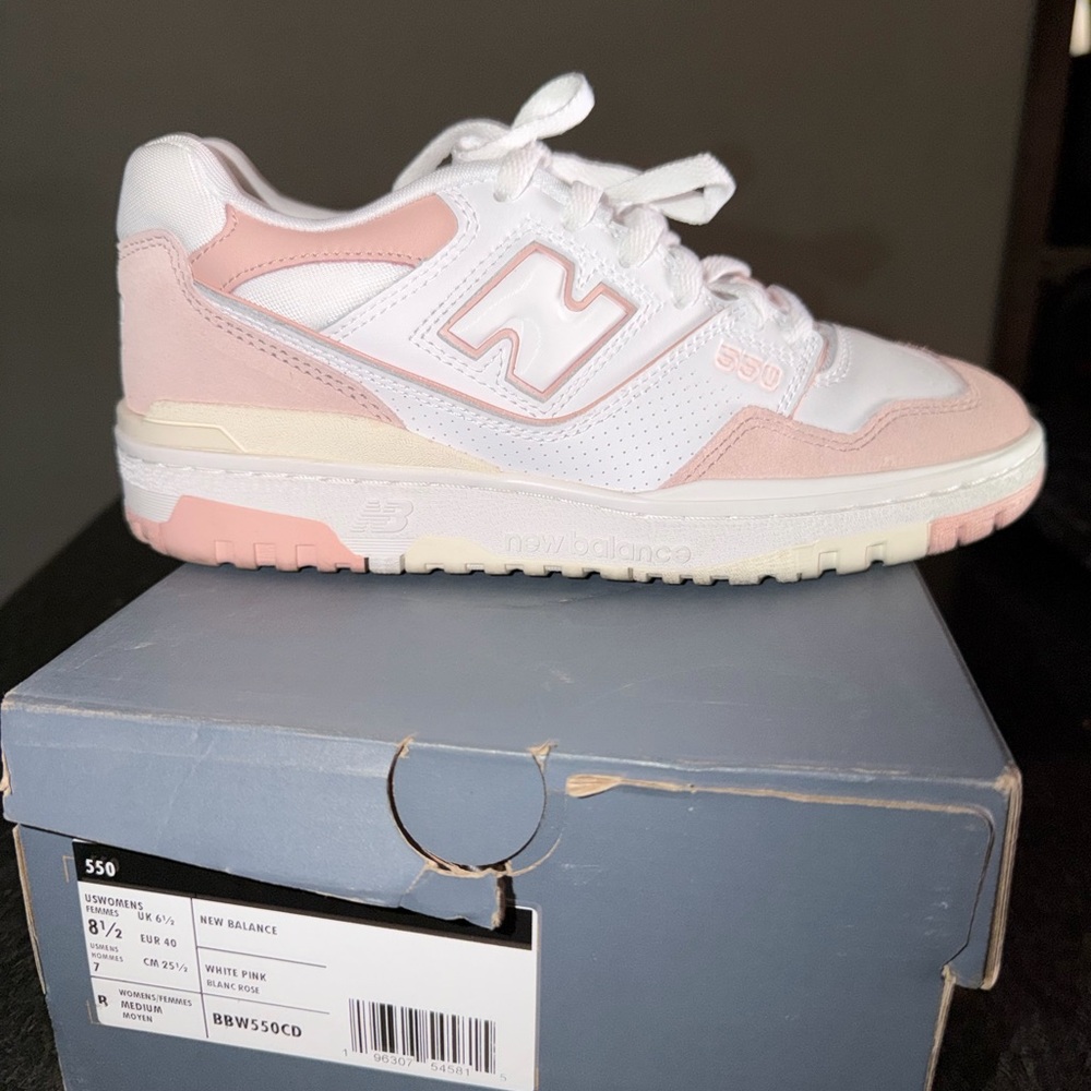 New Balance 550 White Pink Women's Sneakers